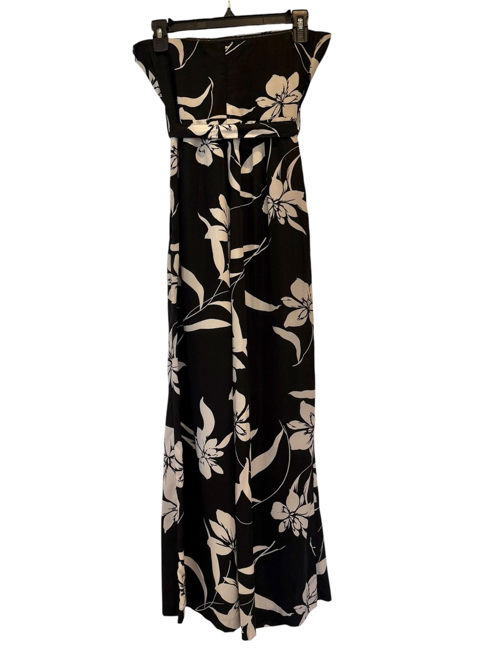 Willow Ryan Floral Tropical Summer Vacation Strapless Wide Leg Jumpsuit Romper S - Picture 3 of 15